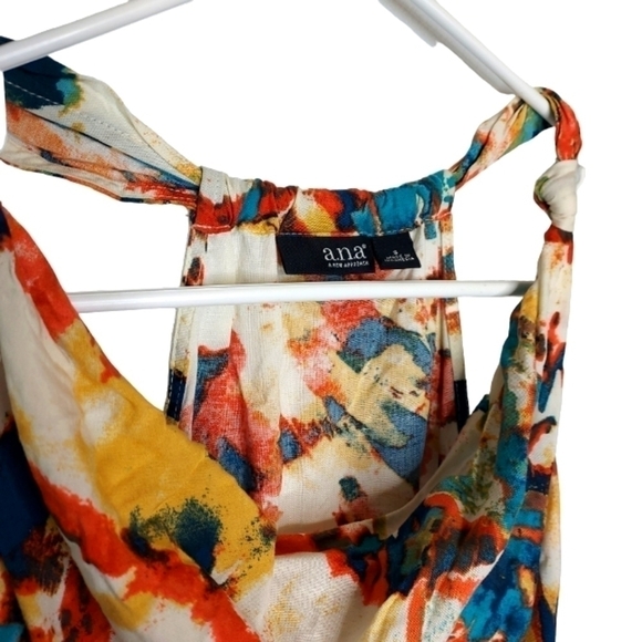 A.n.a WOMENS COLORFUL SUMMER TOP SIZE SMALL - Picture 2 of 4